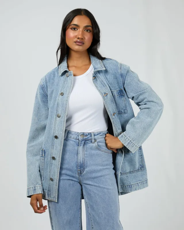 Billie Shacket Light Blue sold by All About Eve