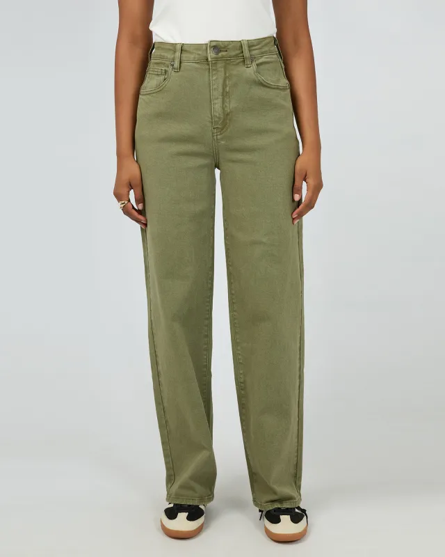 Skye Comfort Jean Khaki sold by All About Eve