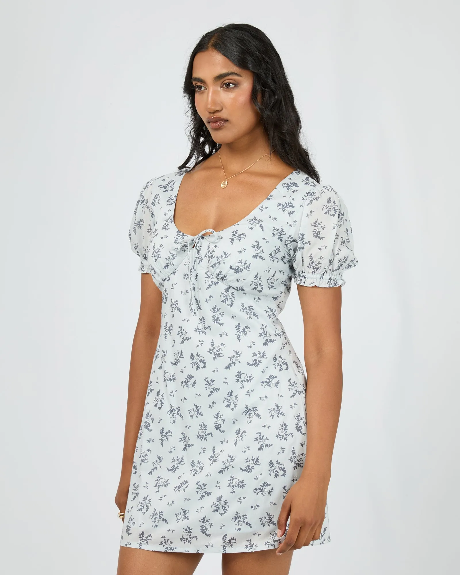 Sylvie V-Neck Mini Dress Blue sold by All About Eve product image thumbnail 4
