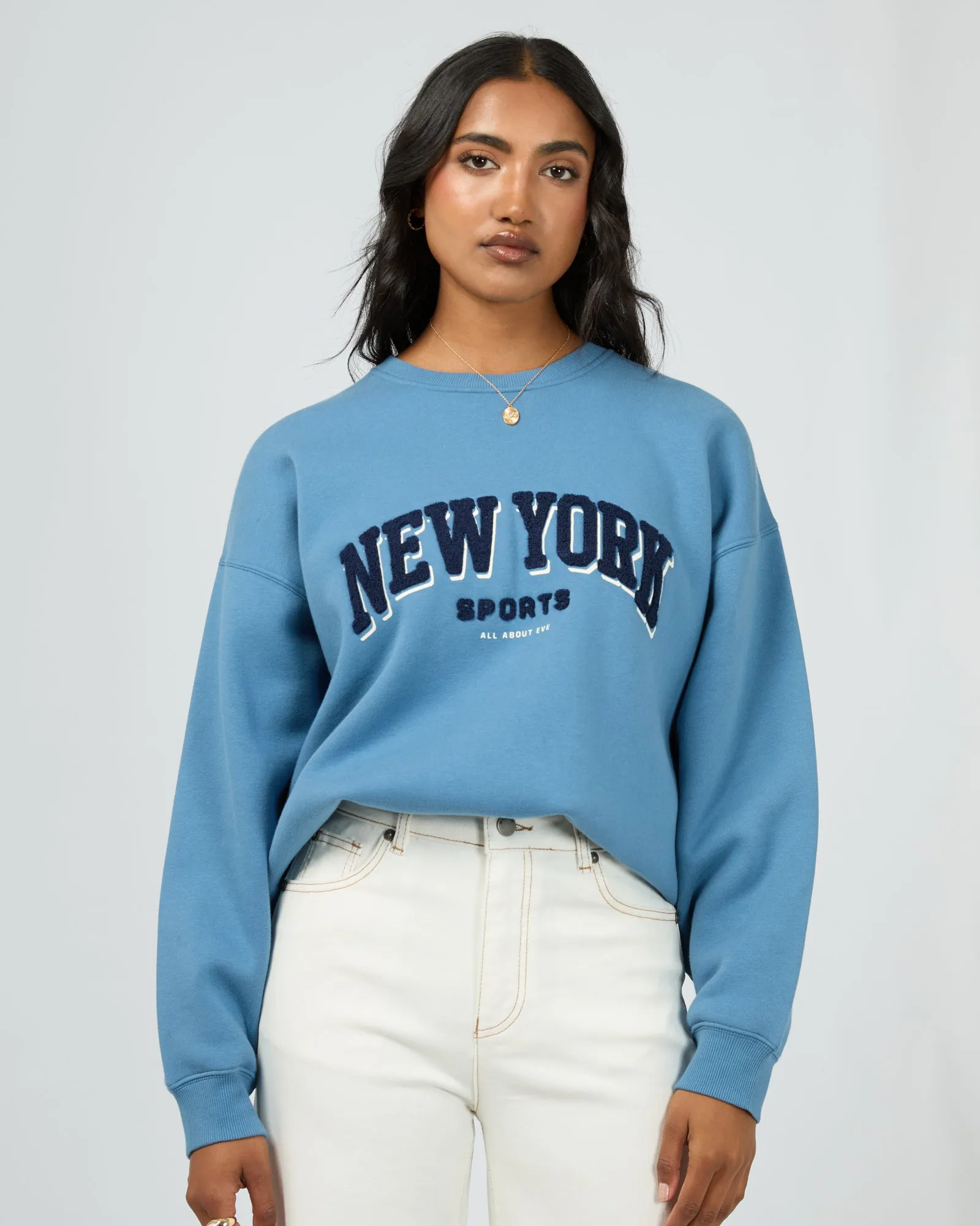 New York Oversized Crew Blue sold by All About Eve product image thumbnail 2