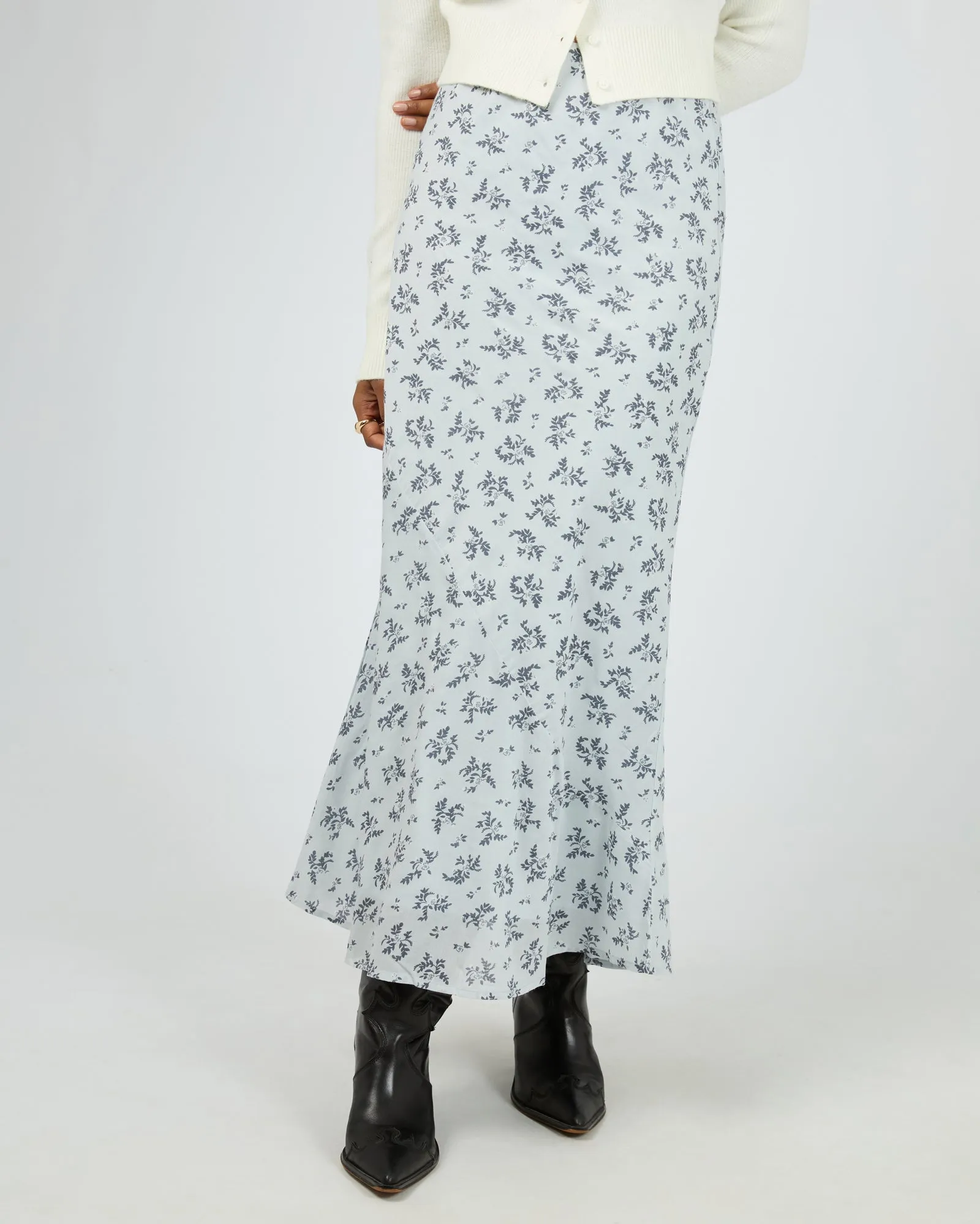 Sylvie Maxi Skirt Blue sold by All About Eve