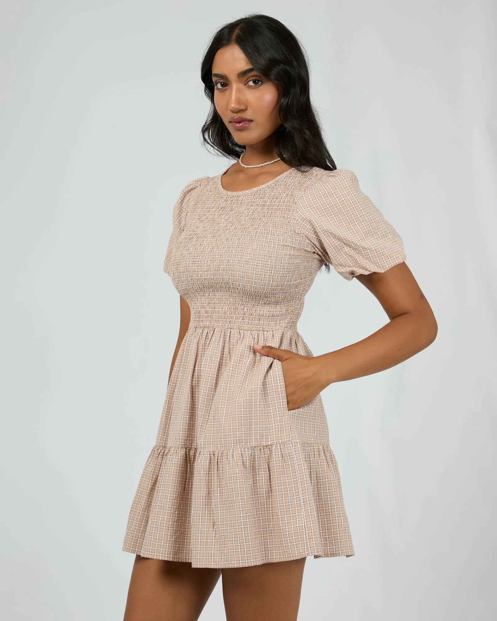 Lenox Check Mini Dress Check sold by All About Eve product image thumbnail 5