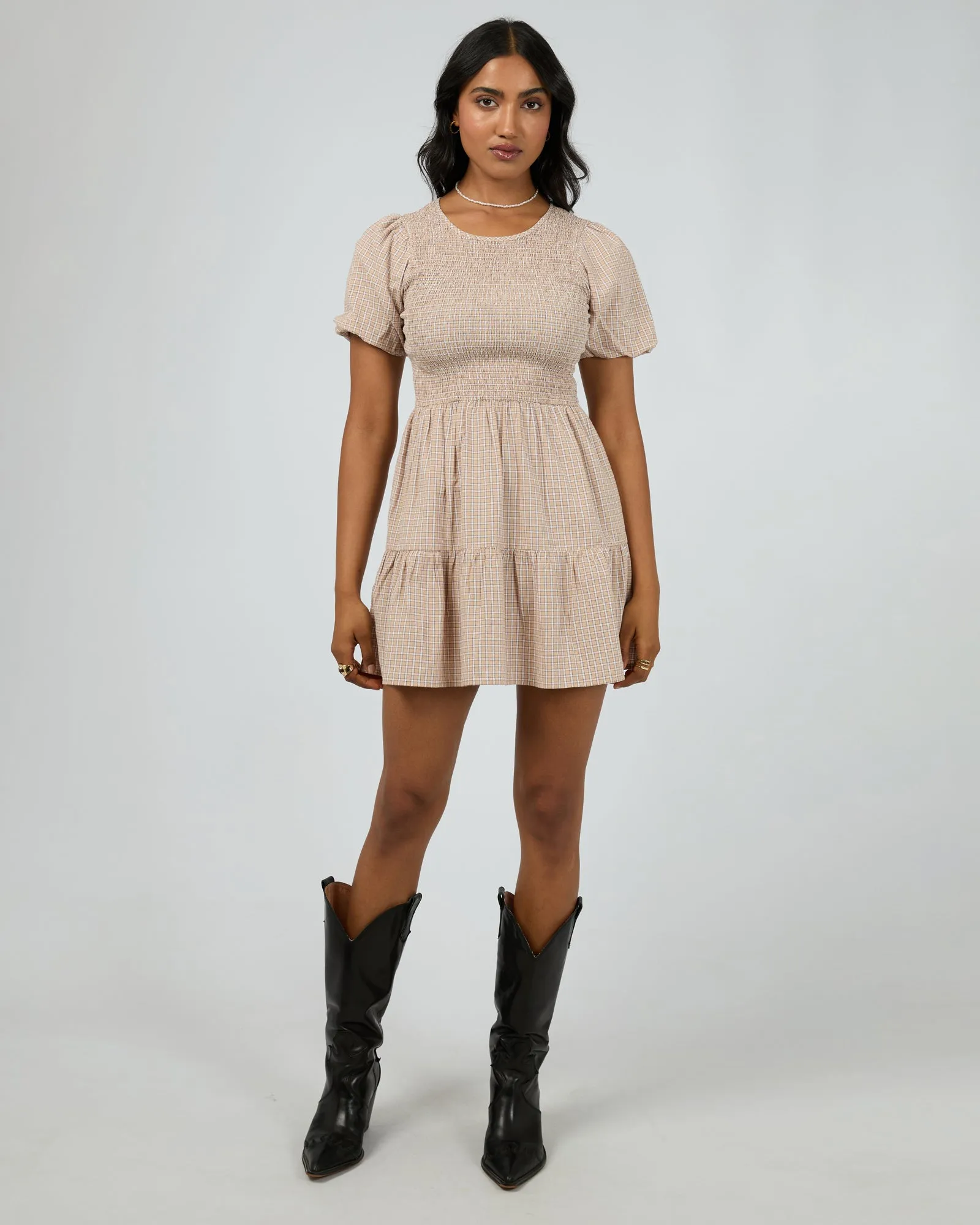 Lenox Check Mini Dress Check sold by All About Eve product image thumbnail 3