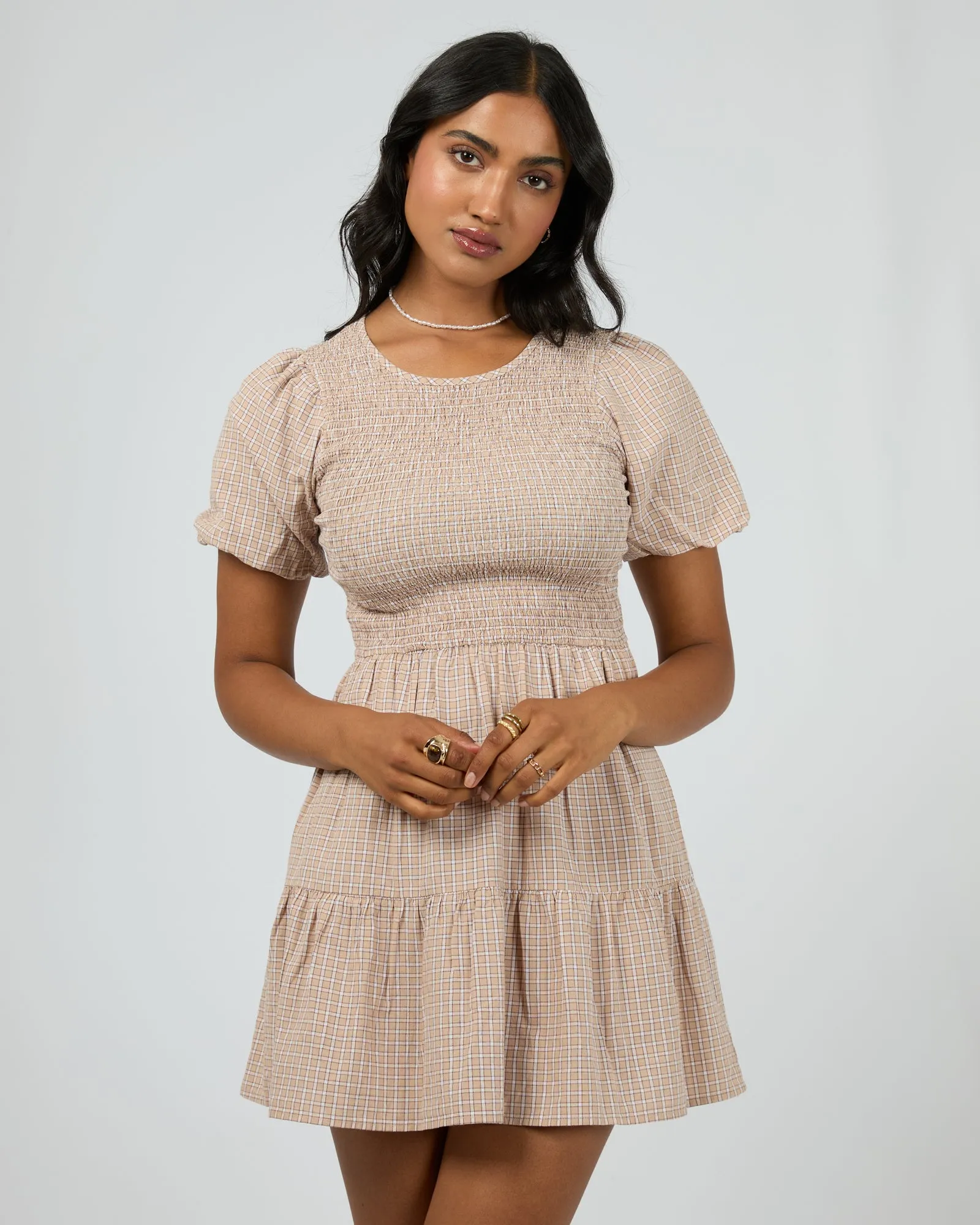 Lenox Check Mini Dress Check sold by All About Eve product image thumbnail 2