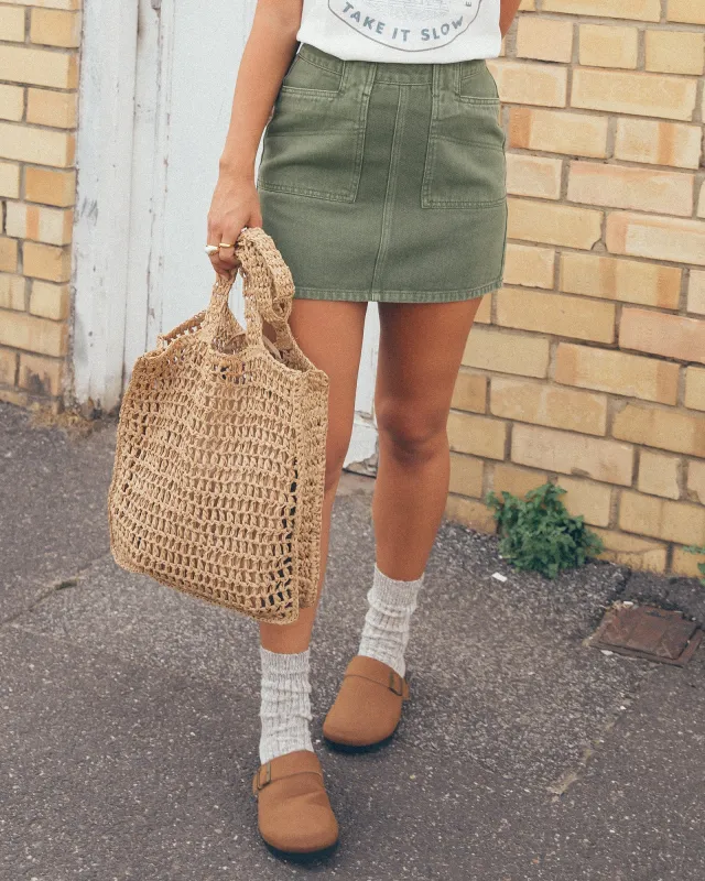 Becca Skirt Khaki sold by All About Eve