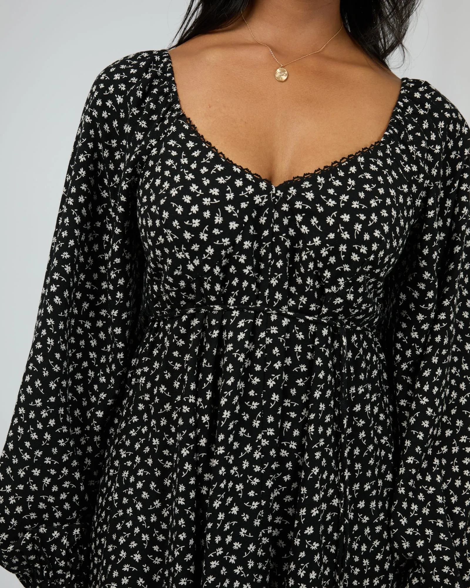 Wren Long Sleeve Mini Dress Black sold by All About Eve product image thumbnail 5