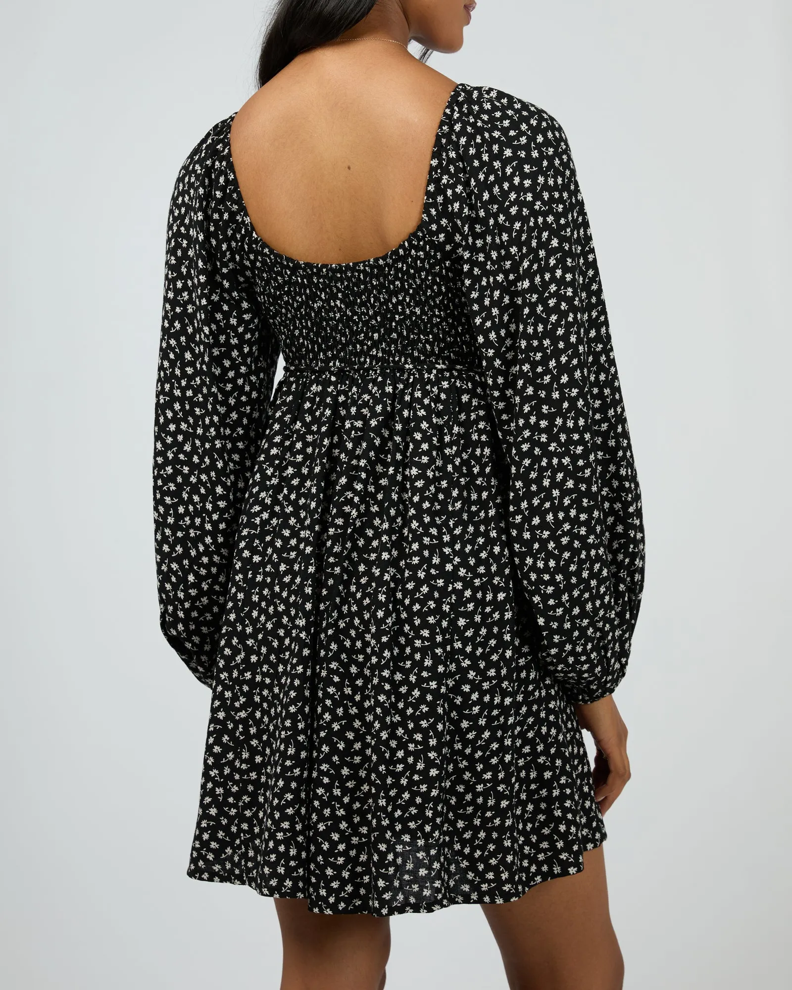 Wren Long Sleeve Mini Dress Black sold by All About Eve product image thumbnail 3