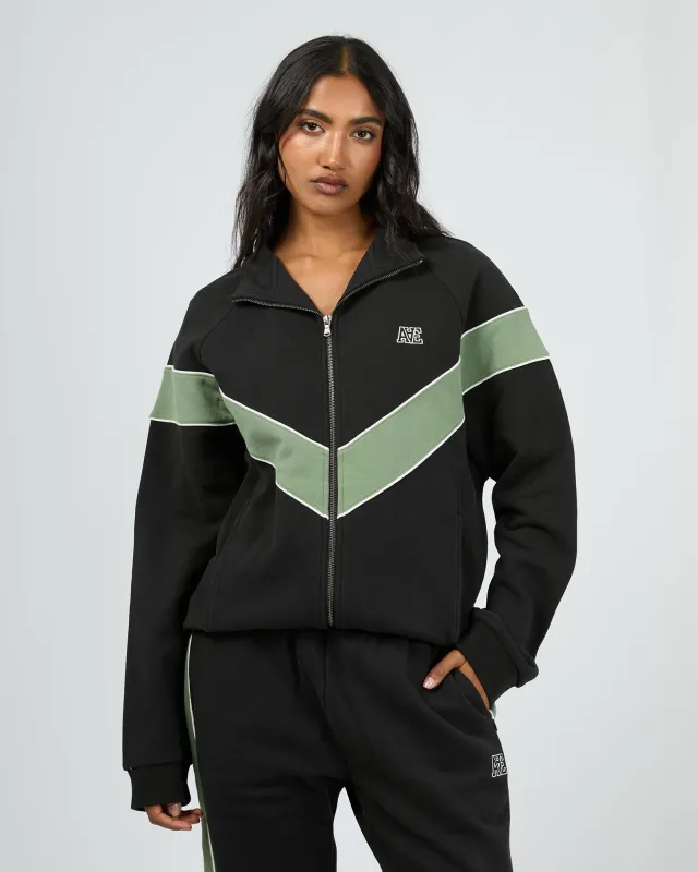 Active Panel Zip Thru Black sold by All About Eve