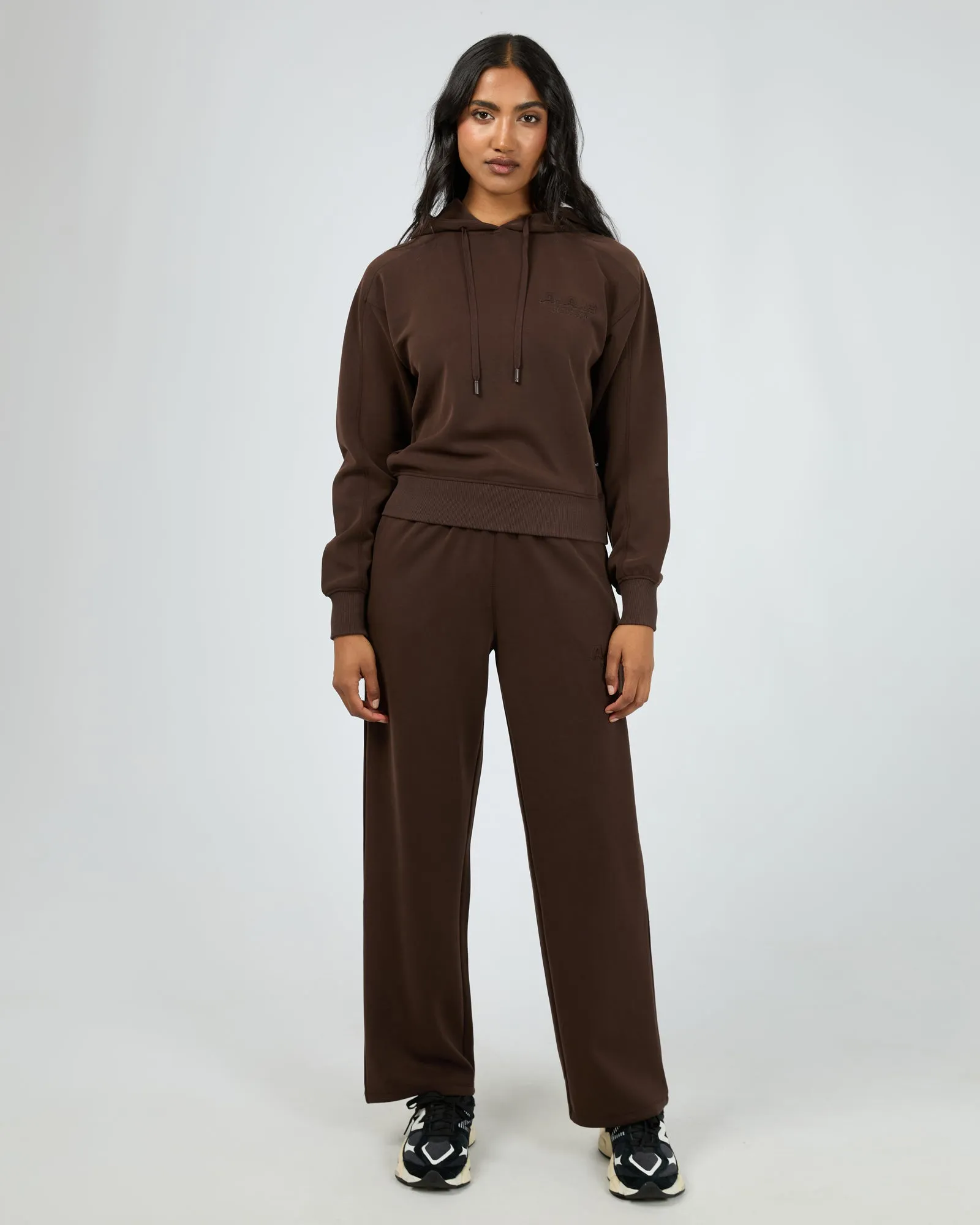 Luxe Active Crop Hoodie Brown sold by All About Eve product image thumbnail 2