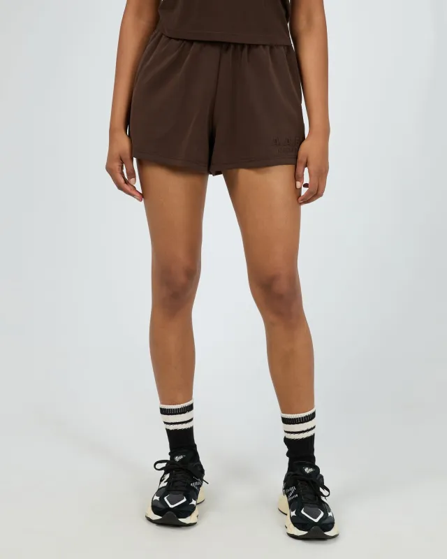 Luxe Active Track Short Brown sold by All About Eve