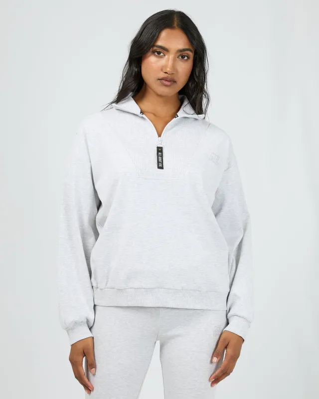 Balance 1/4 Zip Snow Marle sold by All About Eve