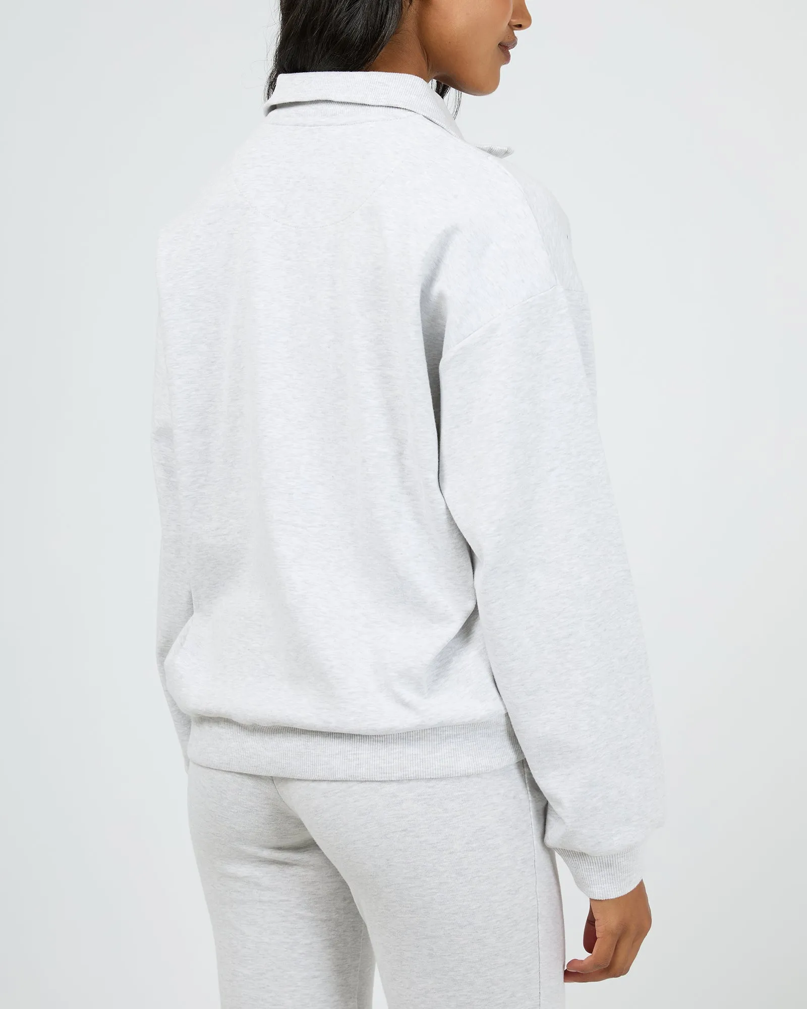 Balance 1/4 Zip Snow Marle sold by All About Eve product image thumbnail 3