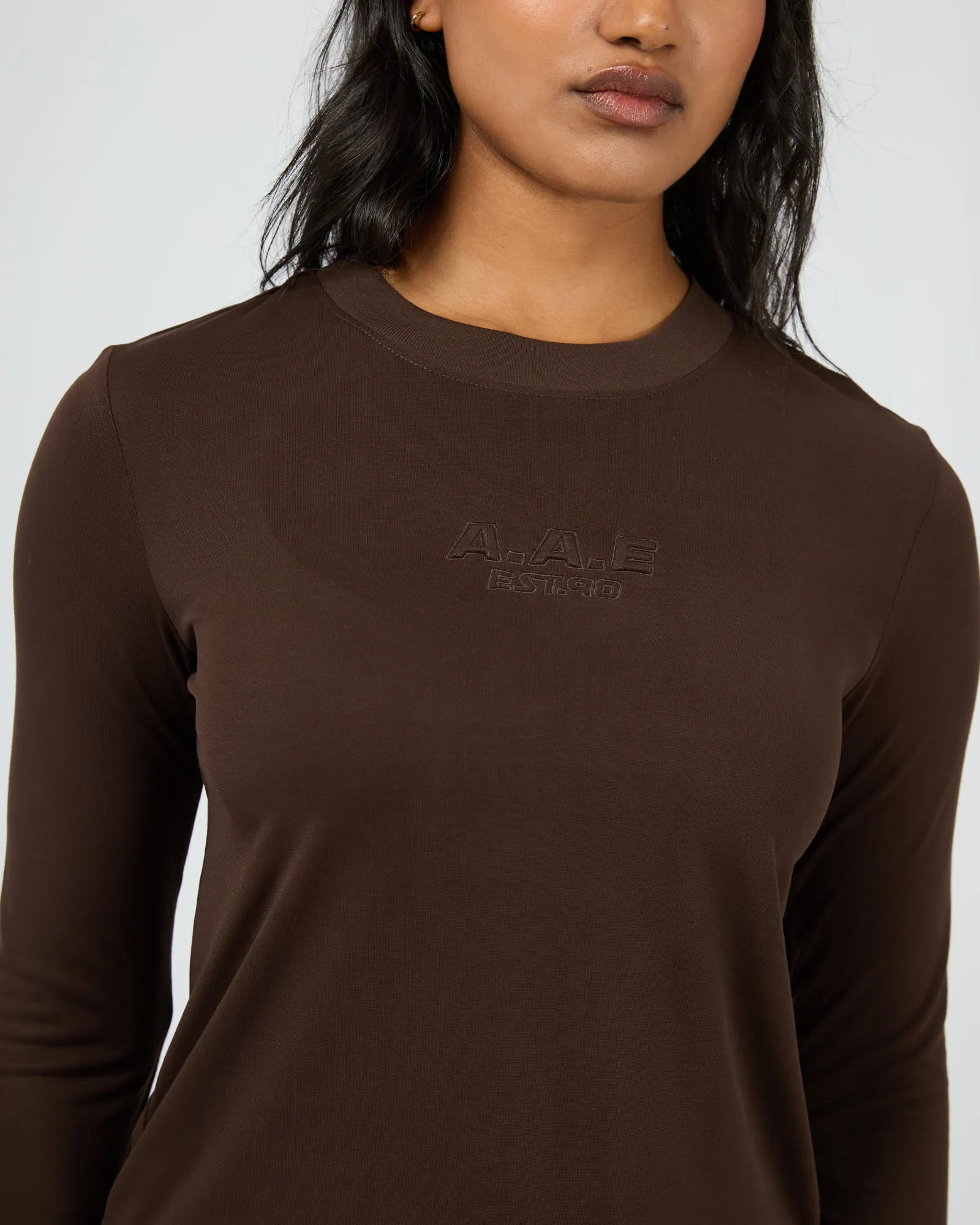 Luxe Active Long Sleeve Top Brown sold by All About Eve product image thumbnail 5