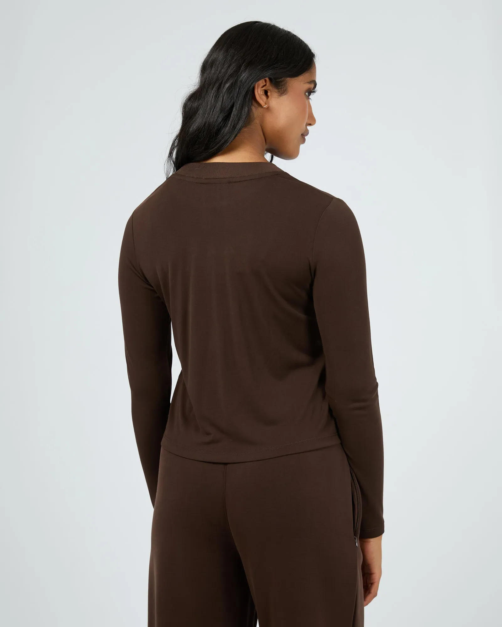 Luxe Active Long Sleeve Top Brown sold by All About Eve product image thumbnail 3