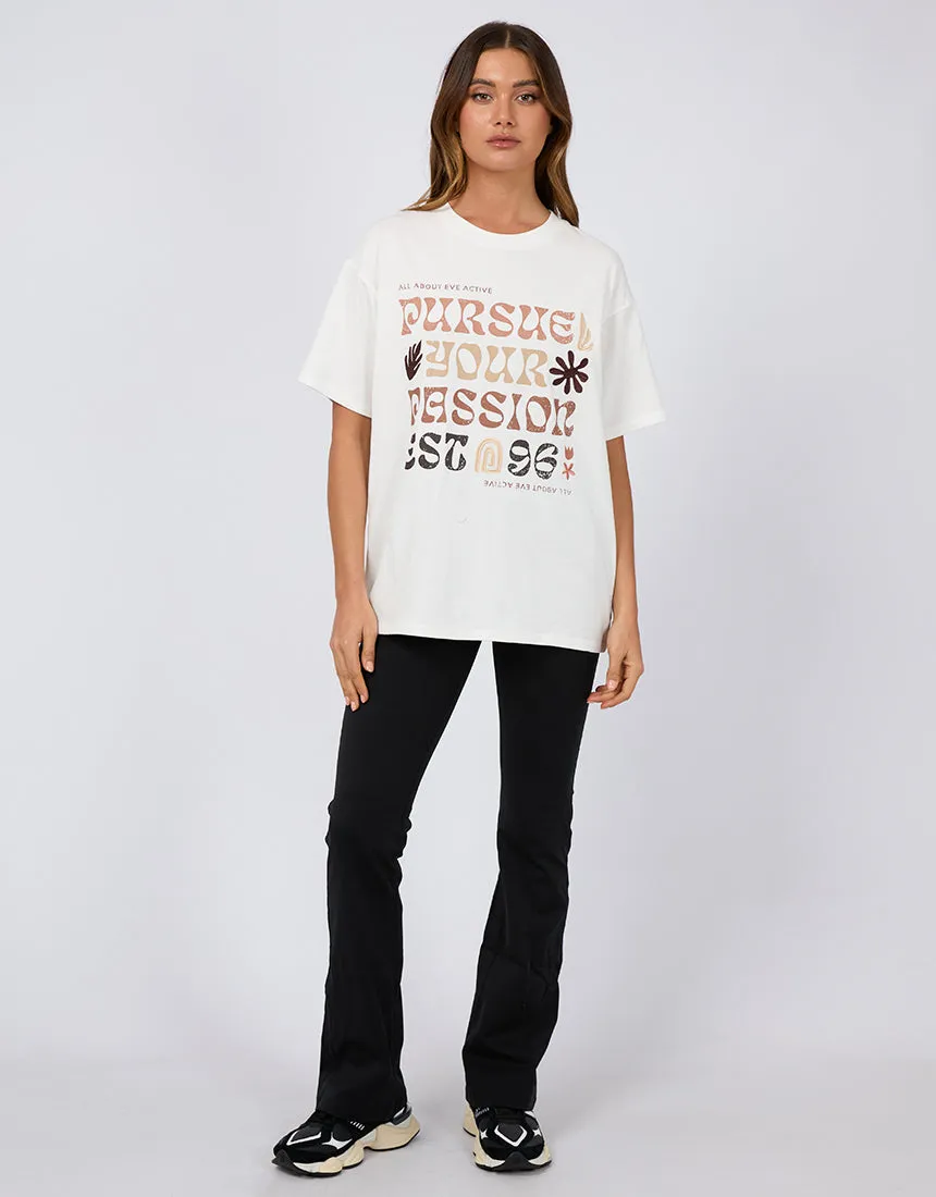 Passion Oversized Tee Vintage White sold by All About Eve product image thumbnail 3