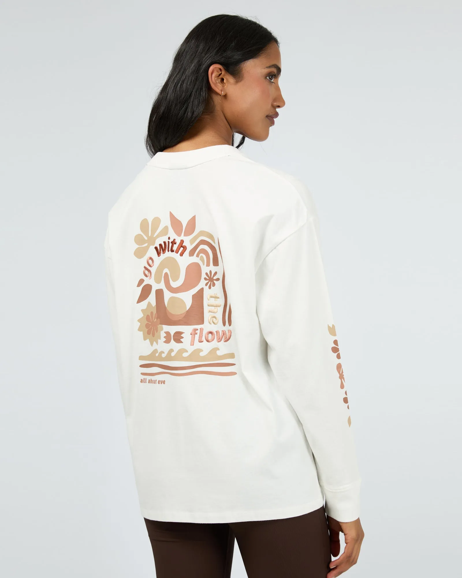 Flow Long Sleeve Tee Vintage White sold by All About Eve