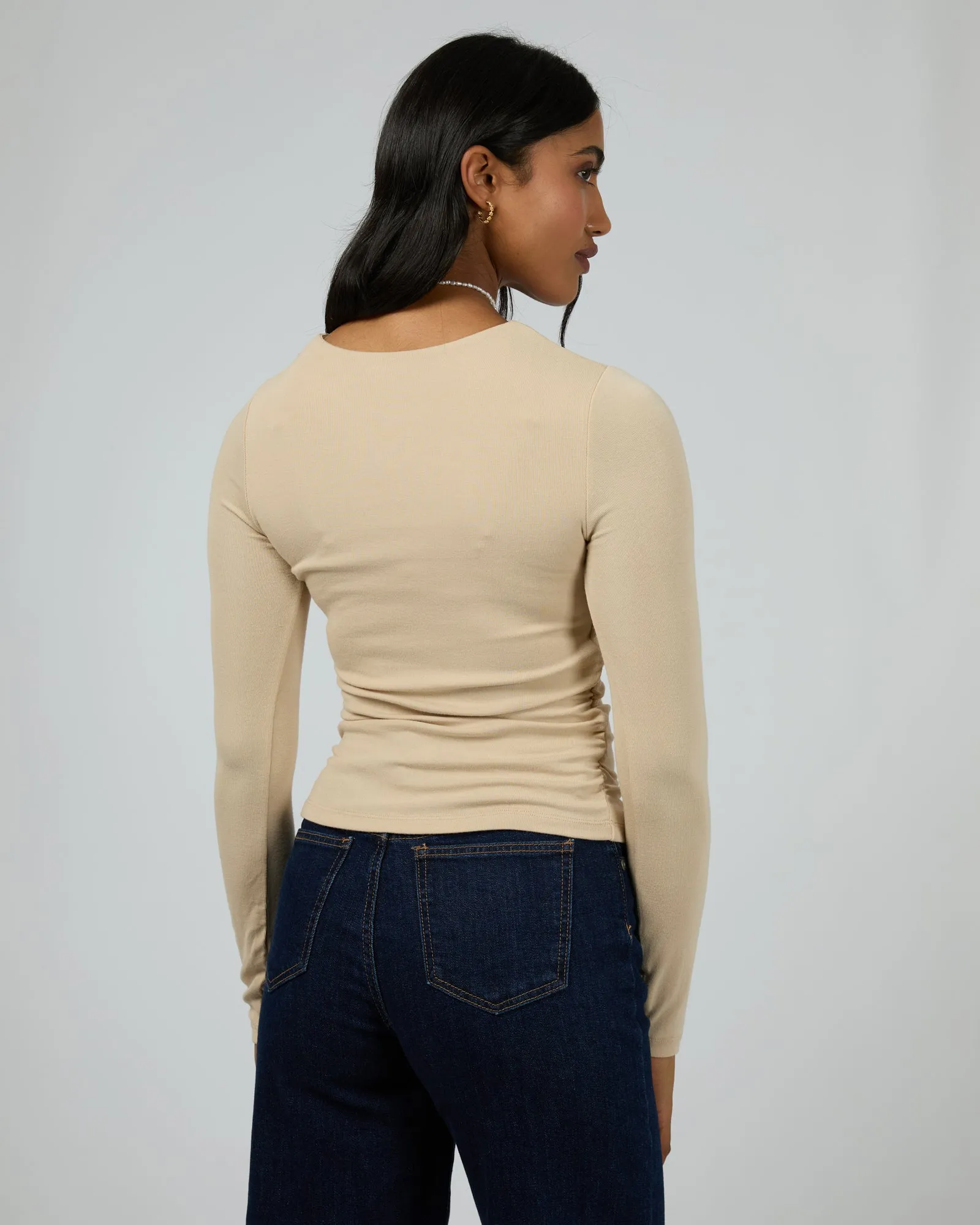 Kylie Long Sleeve Top Oat sold by All About Eve product image thumbnail 3