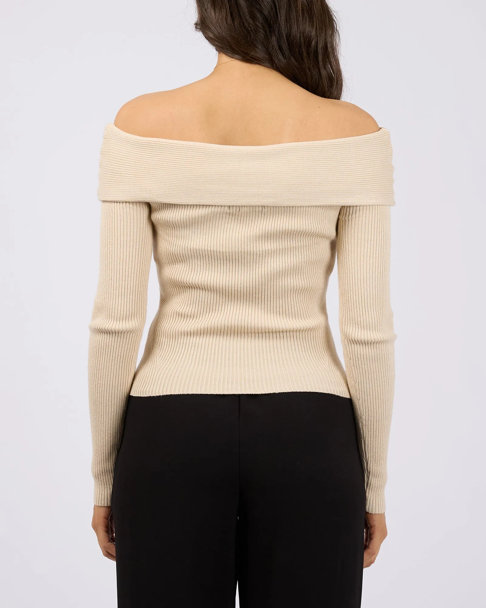 Sabine Off Shoulder Knit Natural sold by All About Eve product image thumbnail 3