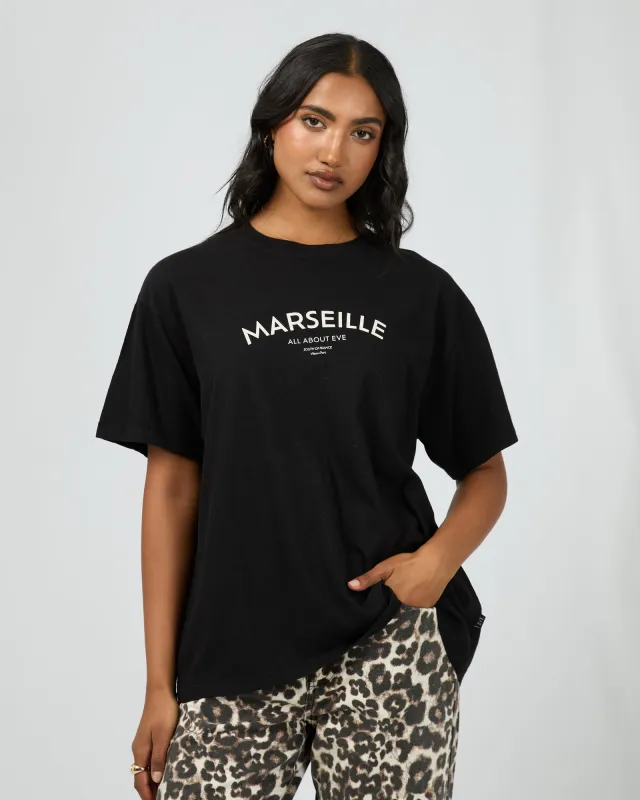 Marseille Oversized Tee Washed Black sold by All About Eve