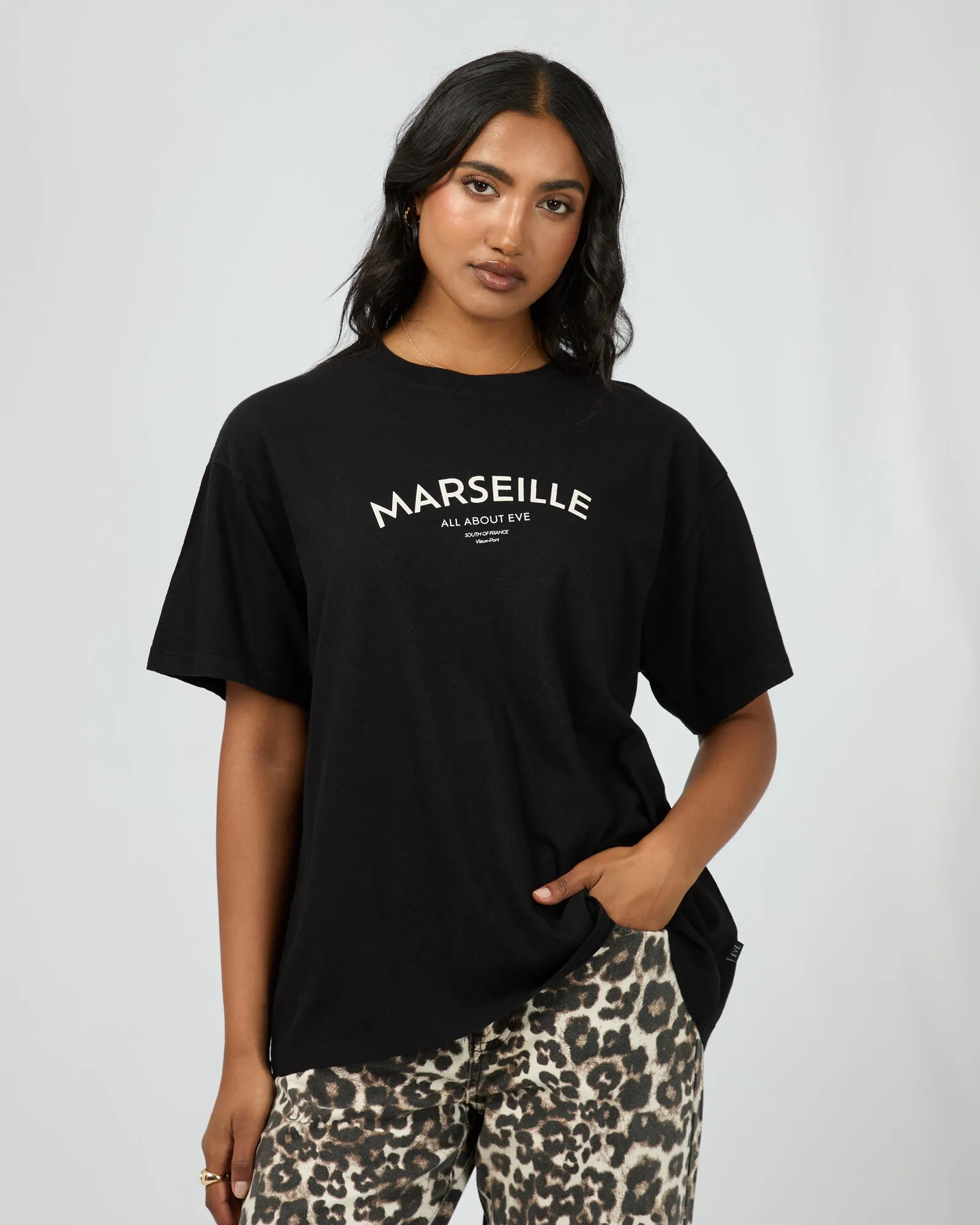 Marseille Oversized Tee Washed Black sold by All About Eve