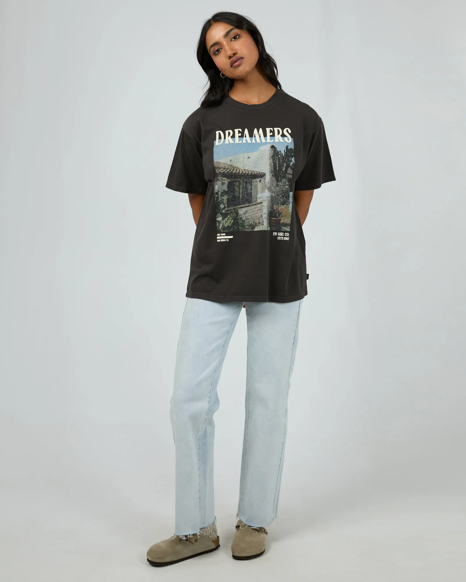 San Diego Dream Oversized Tee Washed Black sold by All About Eve product image thumbnail 2