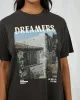 San Diego Dream Oversized Tee Washed Black sold by All About Eve