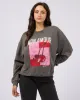 Mon Amour Slouch Crew Charcoal sold by All About Eve
