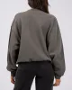 Mon Amour Slouch Crew Charcoal sold by All About Eve
