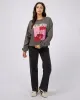 Mon Amour Slouch Crew Charcoal sold by All About Eve
