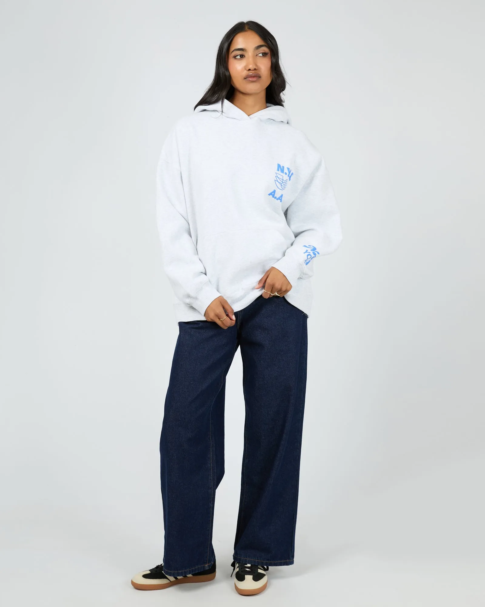 Manhattan 06 Relaxed Hoodie Snow Marle sold by All About Eve product image thumbnail 3