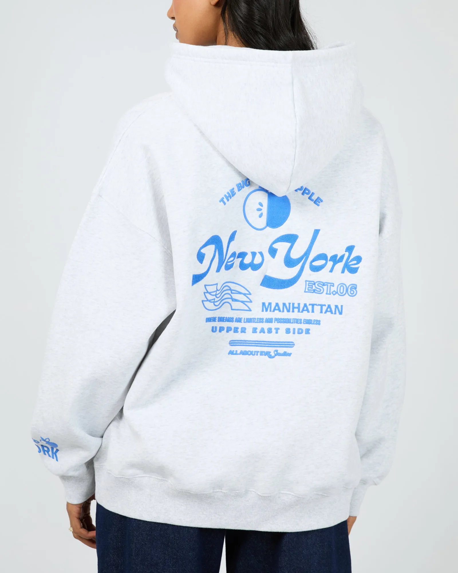 Manhattan 06 Relaxed Hoodie Snow Marle sold by All About Eve
