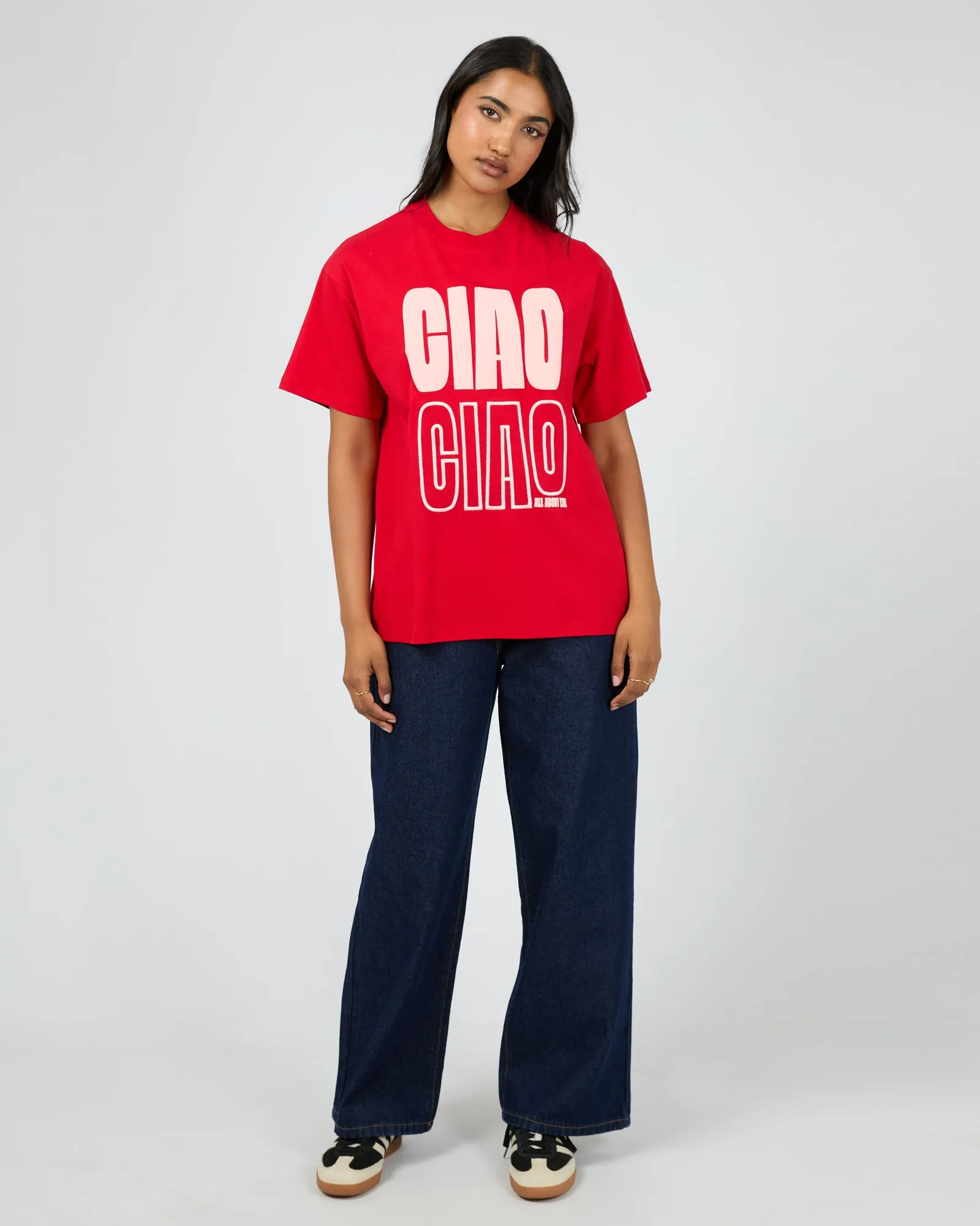 Ciao Ciao Relaxed Tee Red sold by All About Eve product image thumbnail 3