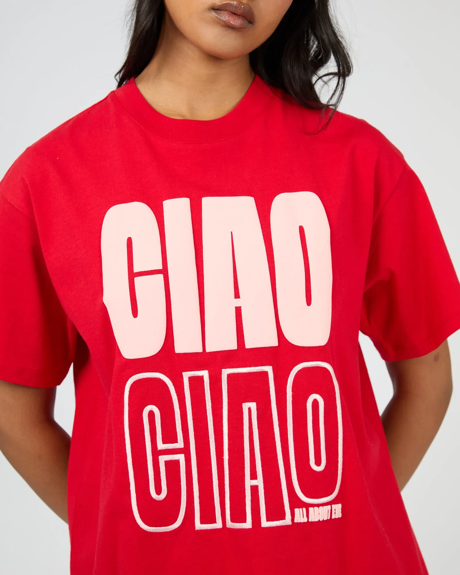 Ciao Ciao Relaxed Tee Red sold by All About Eve product image thumbnail 5