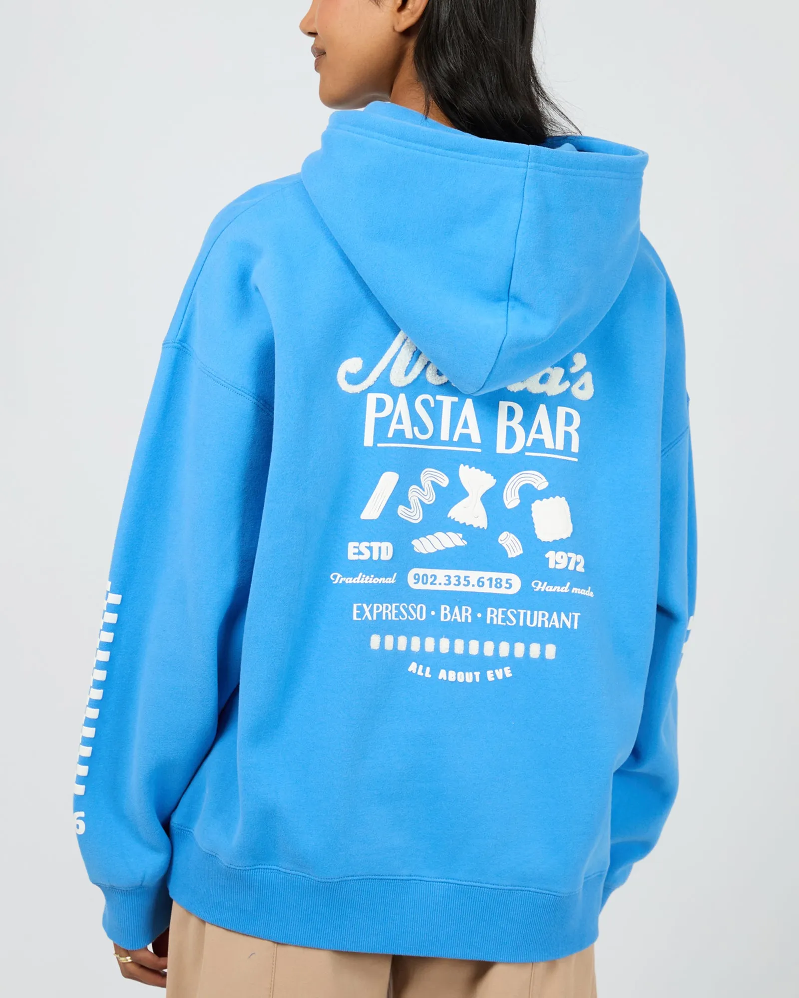 Nonna Relaxed Hoodie Blue sold by All About Eve