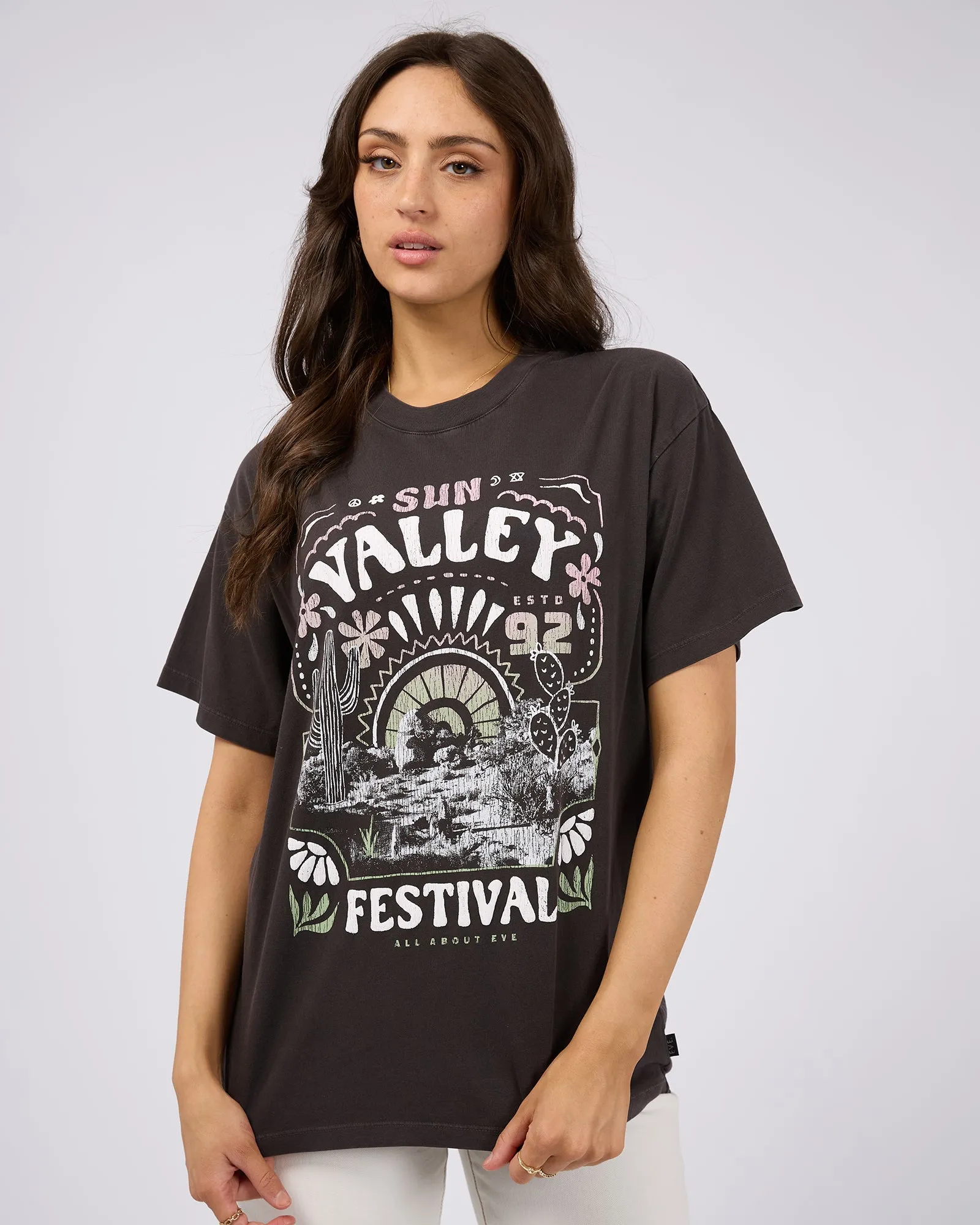 Sun Valley Oversized Tee Washed Black sold by All About Eve product image thumbnail 2