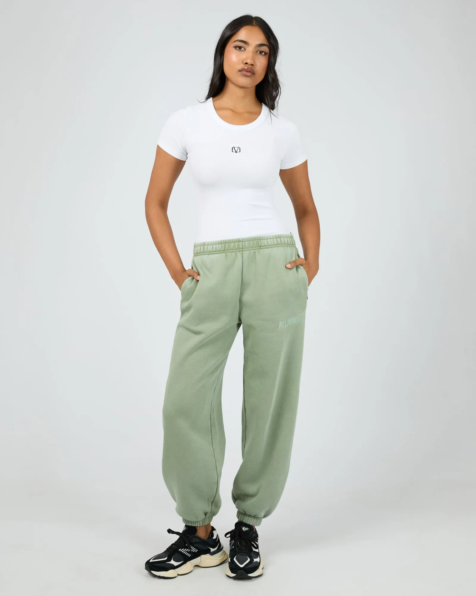 Vital Washed Trackpant Khaki sold by All About Eve product image thumbnail 2