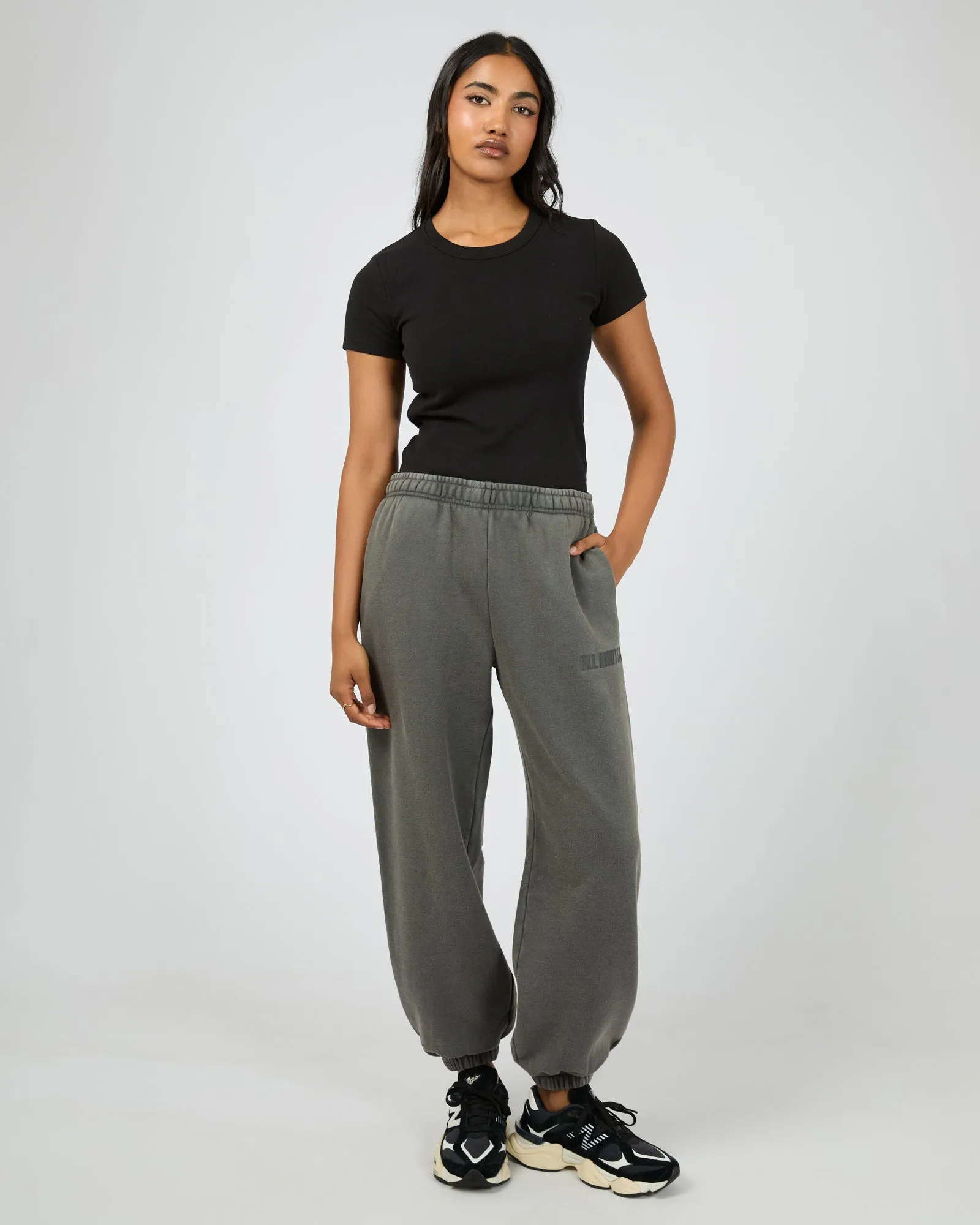 Vital Washed Trackpant Charcoal sold by All About Eve product image thumbnail 2