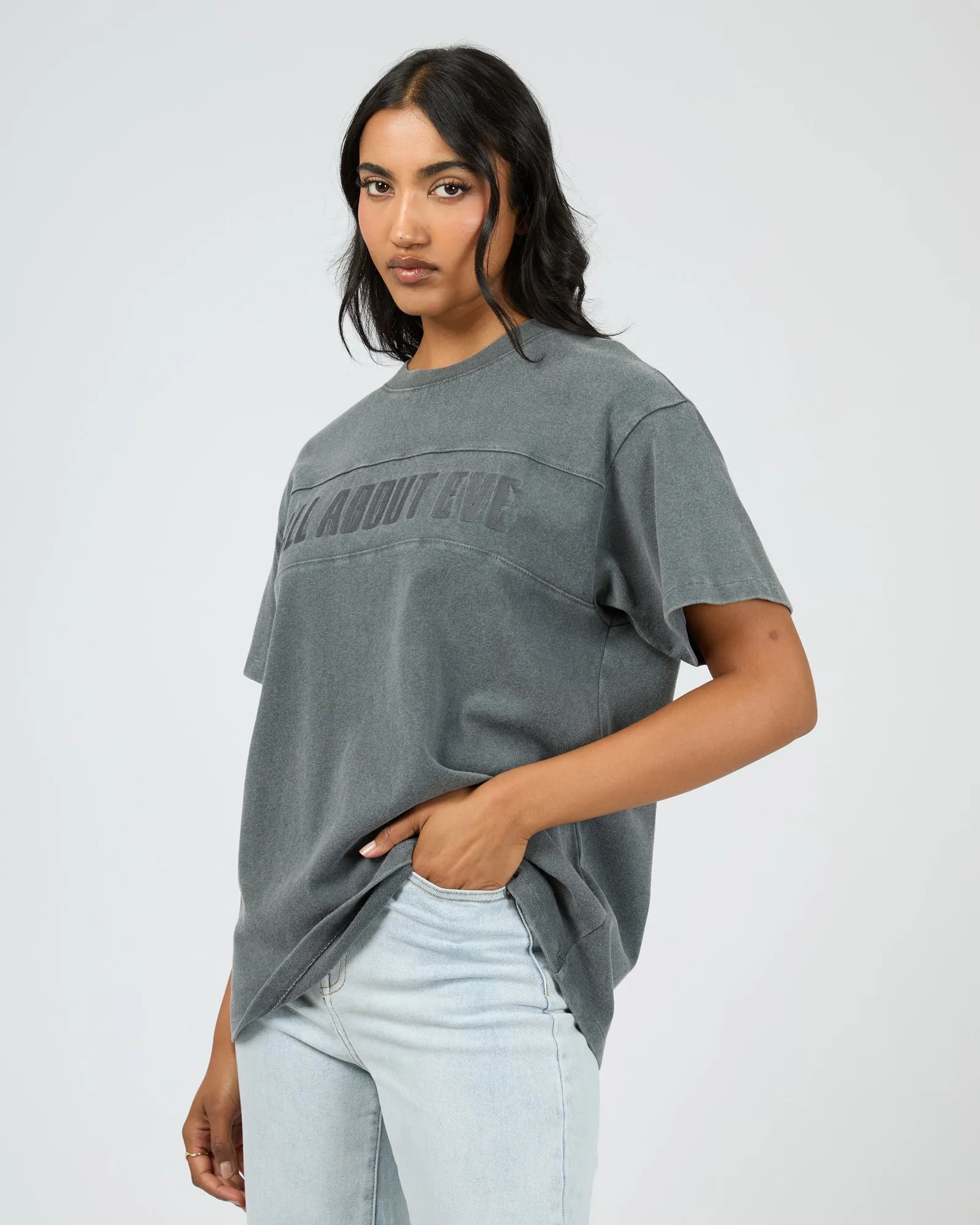 Vital Washed Oversized Tee Charcoal sold by All About Eve product image thumbnail 4