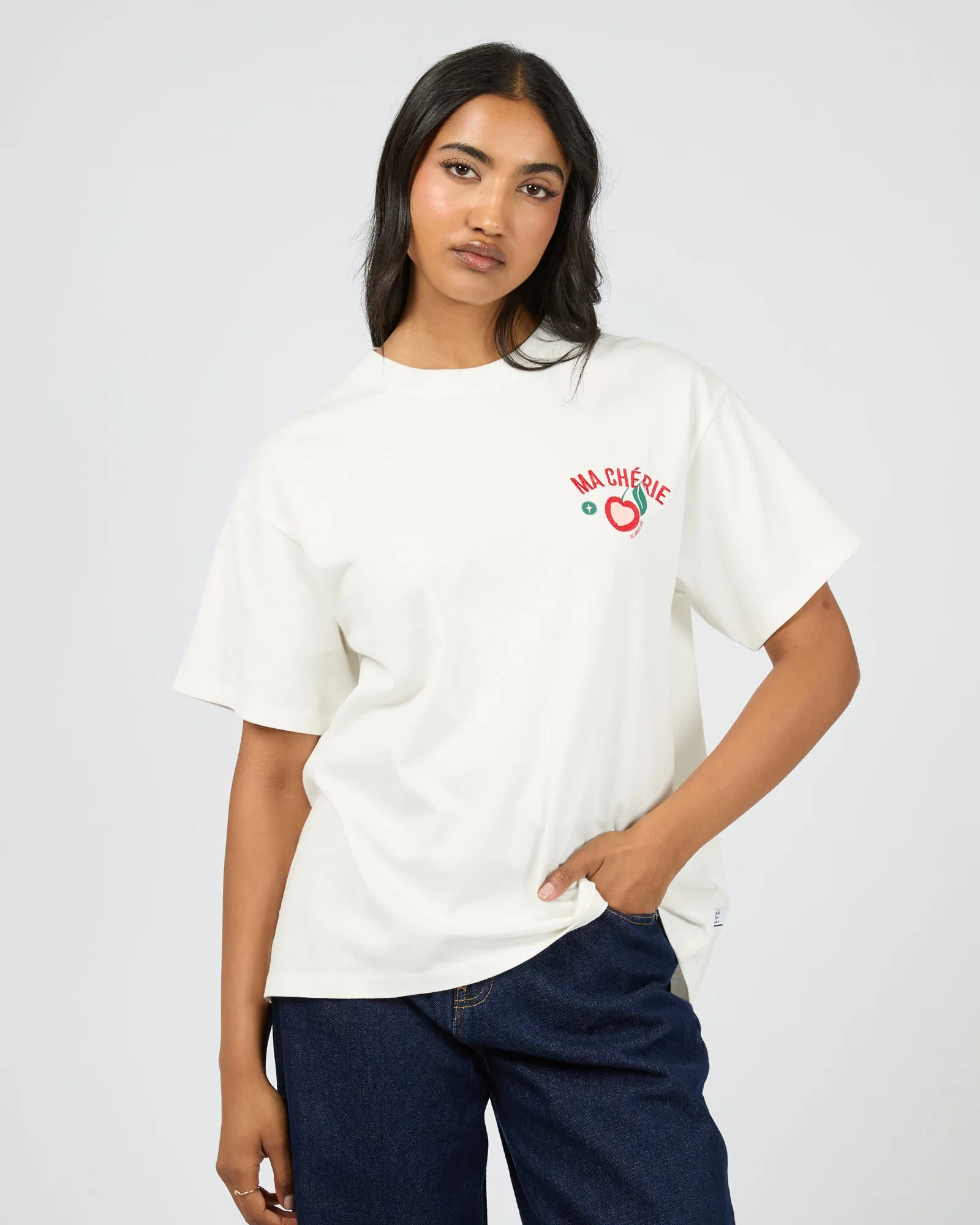 Ma Cherie Relaxed Tee Vintage White sold by All About Eve product image thumbnail 3