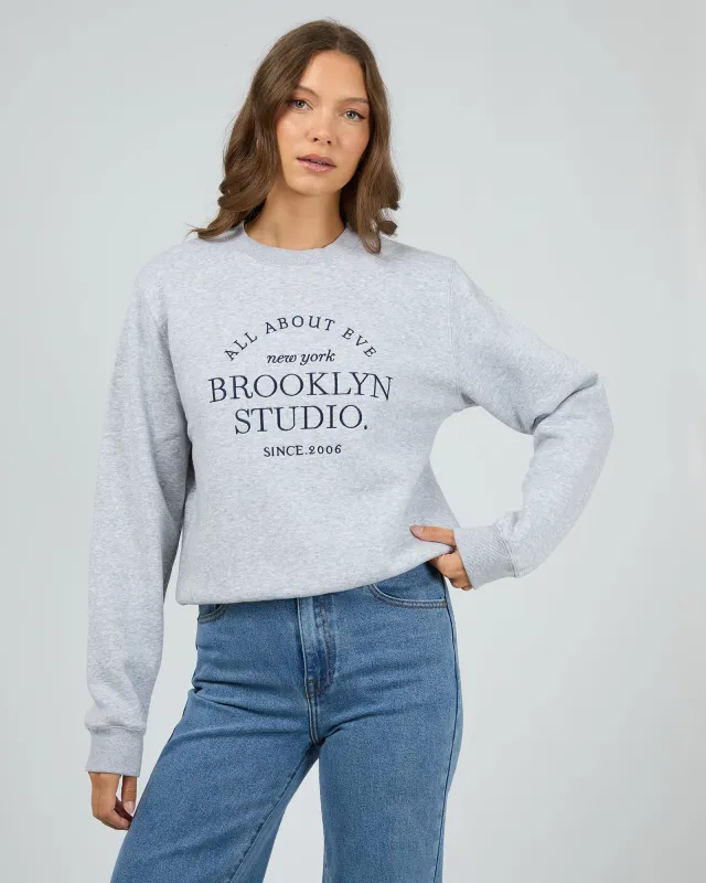 Brooklyn Regular Crew Grey Marle sold by All About Eve