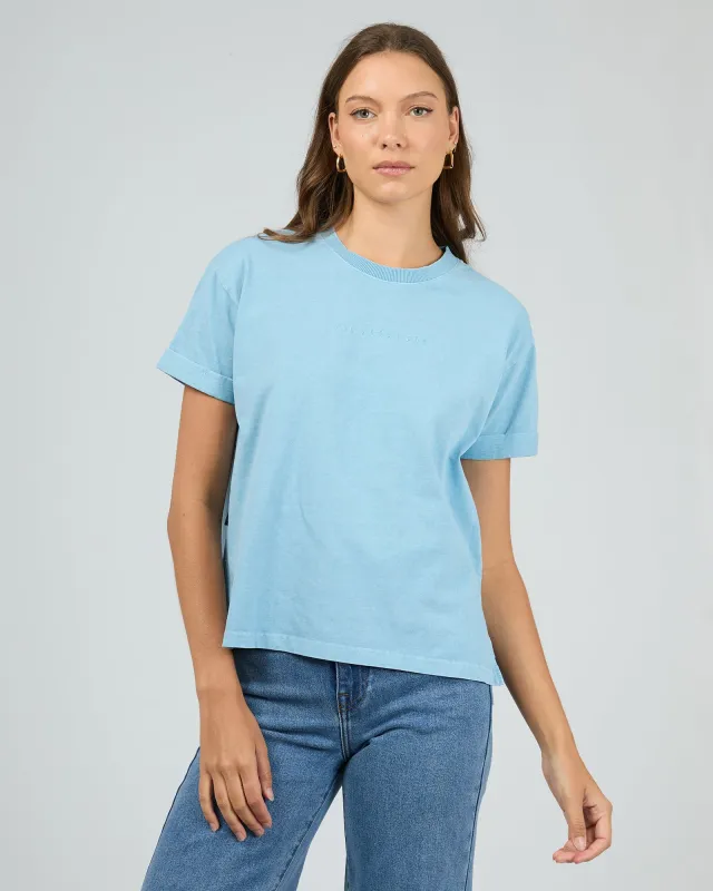 Aae Washed Tee Vintage Blue sold by All About Eve