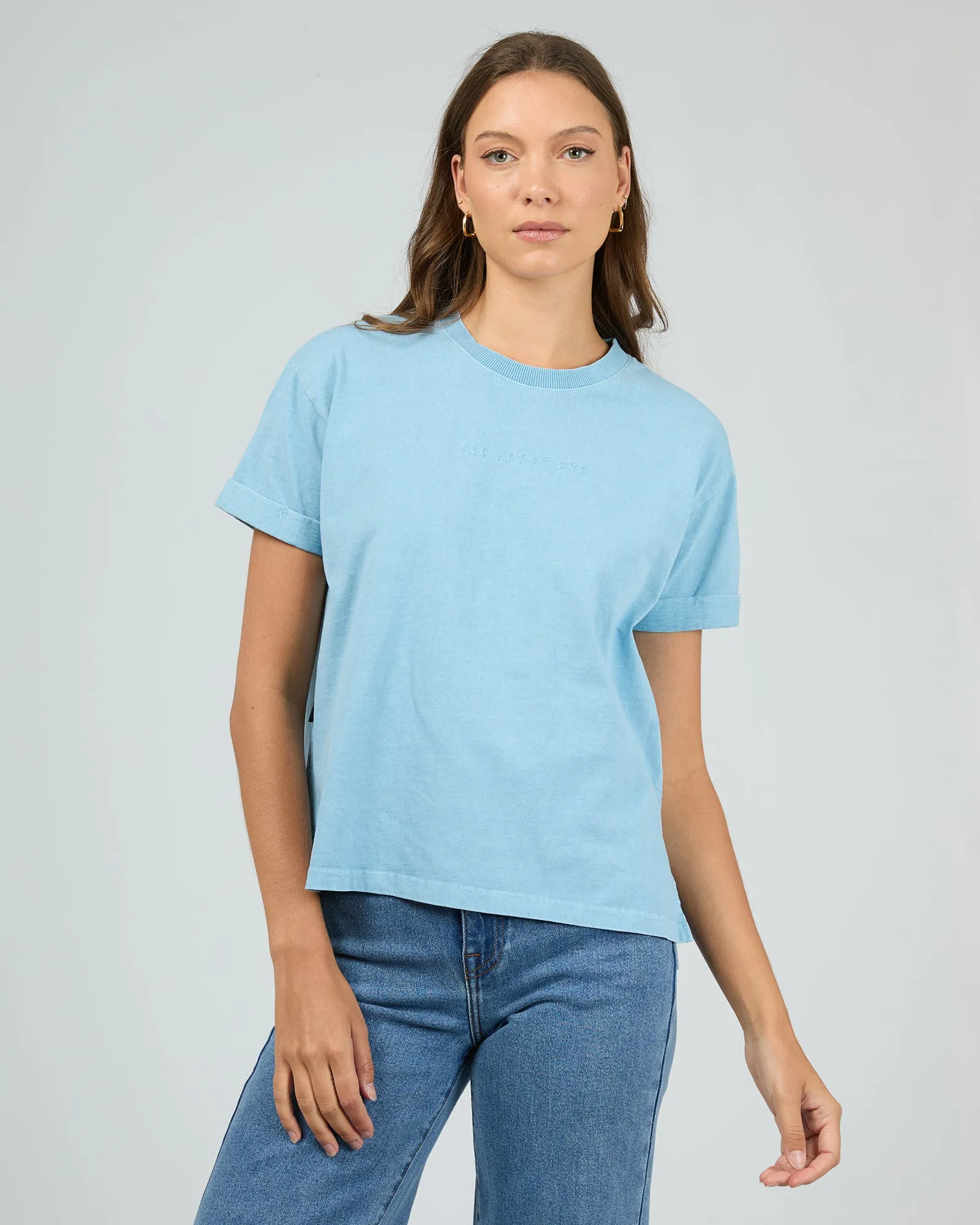 Aae Washed Tee Vintage Blue sold by All About Eve