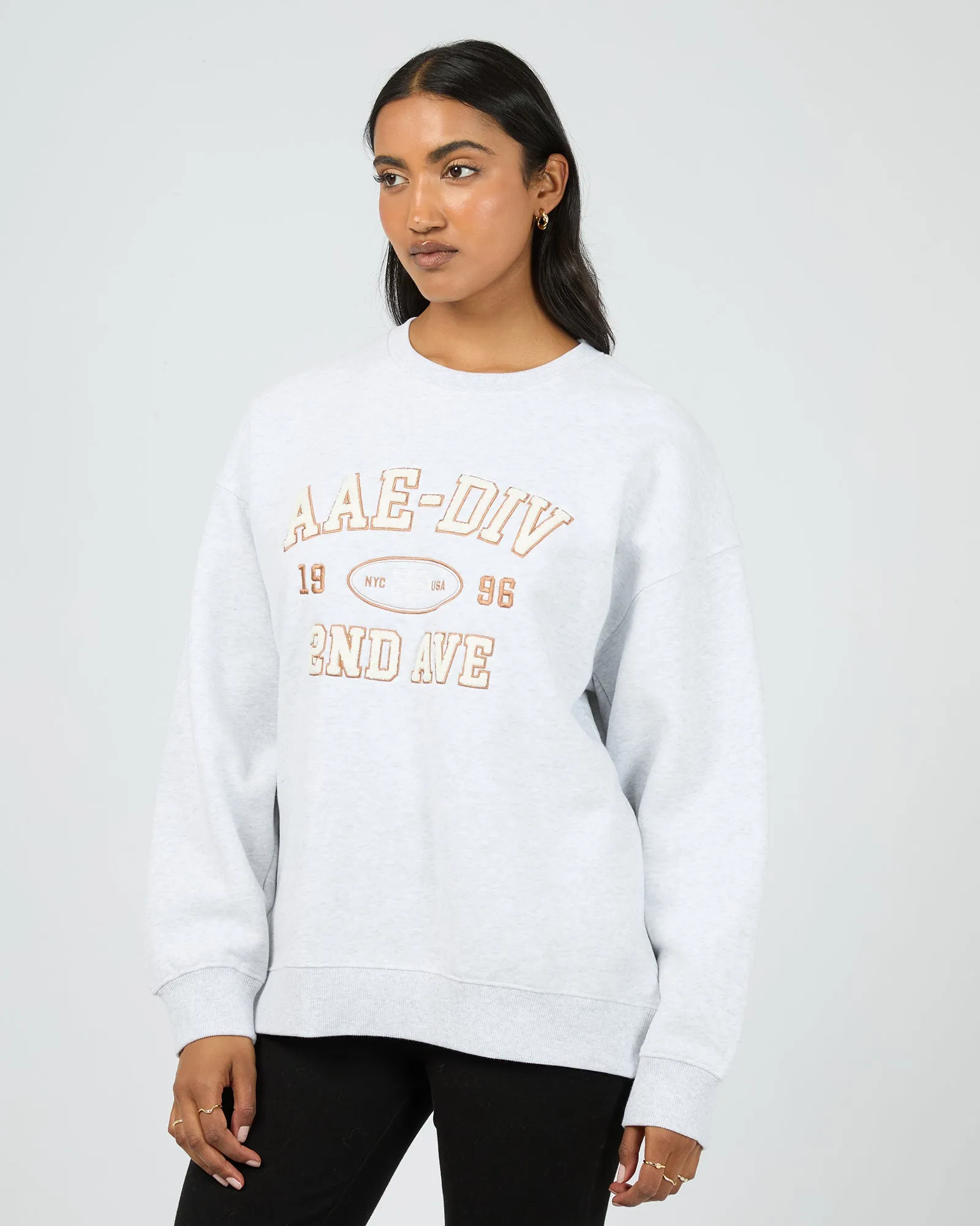 Avenue Relaxed Crew Snow Marle sold by All About Eve product image thumbnail 4