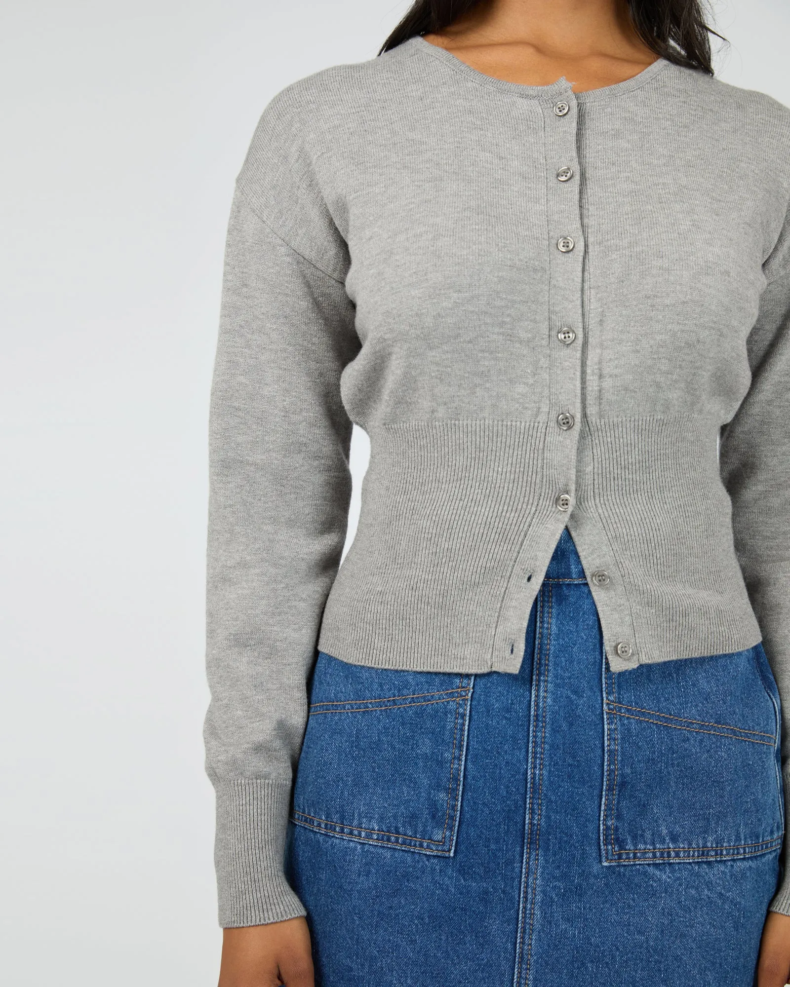 Patricia Cardigan Grey Marle sold by All About Eve product image thumbnail 5