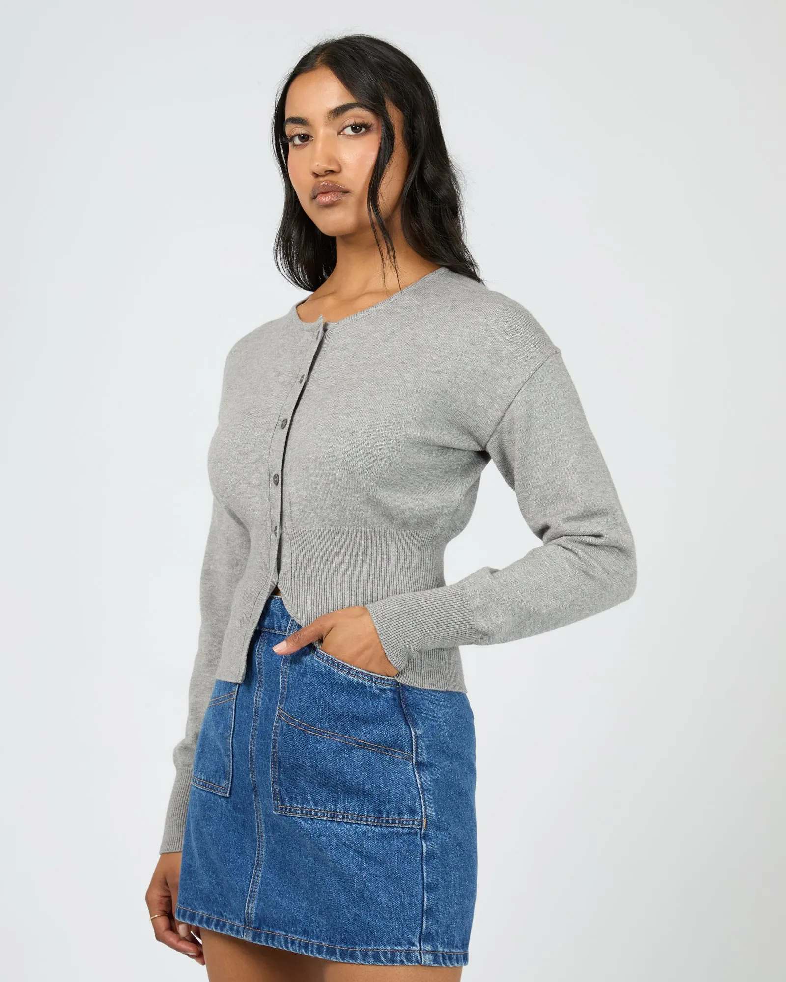 Patricia Cardigan Grey Marle sold by All About Eve product image thumbnail 4