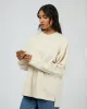 Aae Washed Relaxed Crew Oatmeal sold by All About Eve