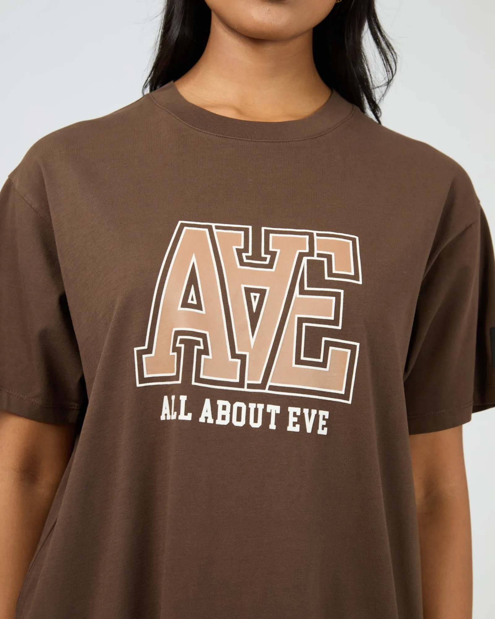 Monogram Relaxed Tee Brown sold by All About Eve product image thumbnail 5