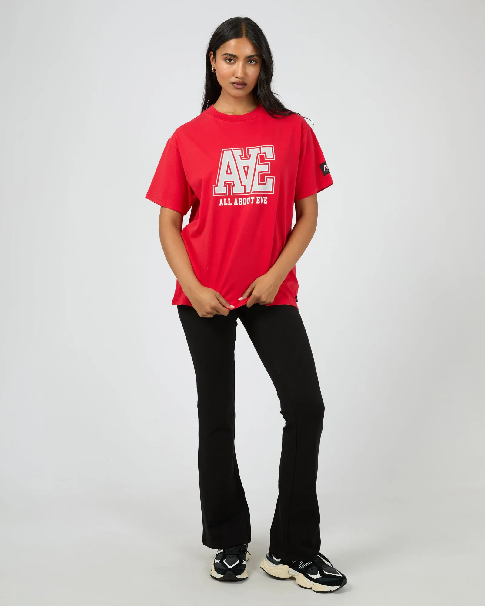 Monogram Relaxed Tee Scarlet sold by All About Eve product image thumbnail 2