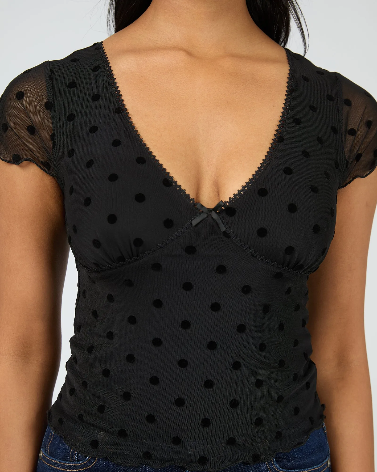 Poppy Short Sleeve Top Black sold by All About Eve product image thumbnail 5