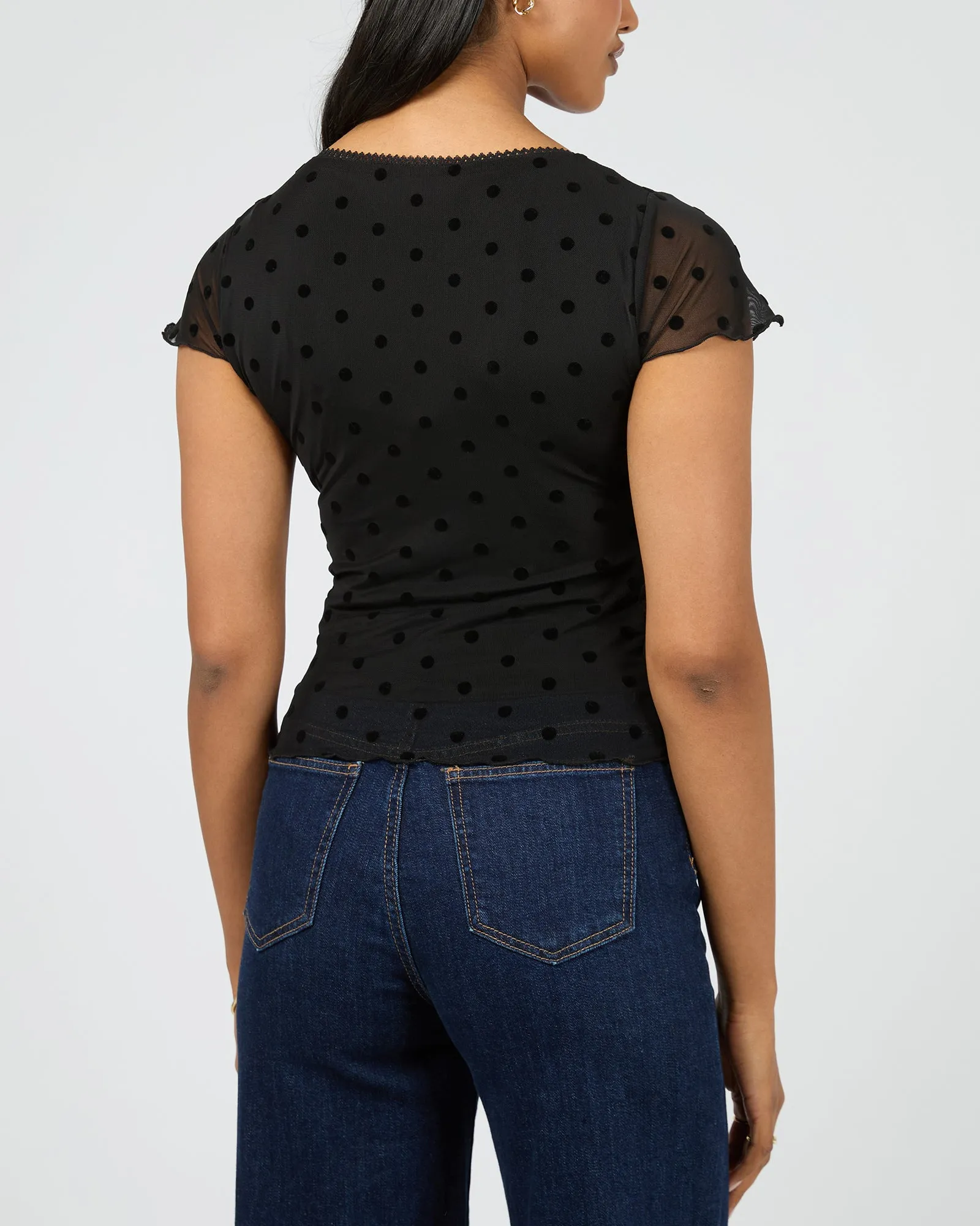 Poppy Short Sleeve Top Black sold by All About Eve product image thumbnail 3